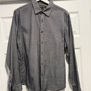 Michael Kors Men's Charcoal Button Down Shirt